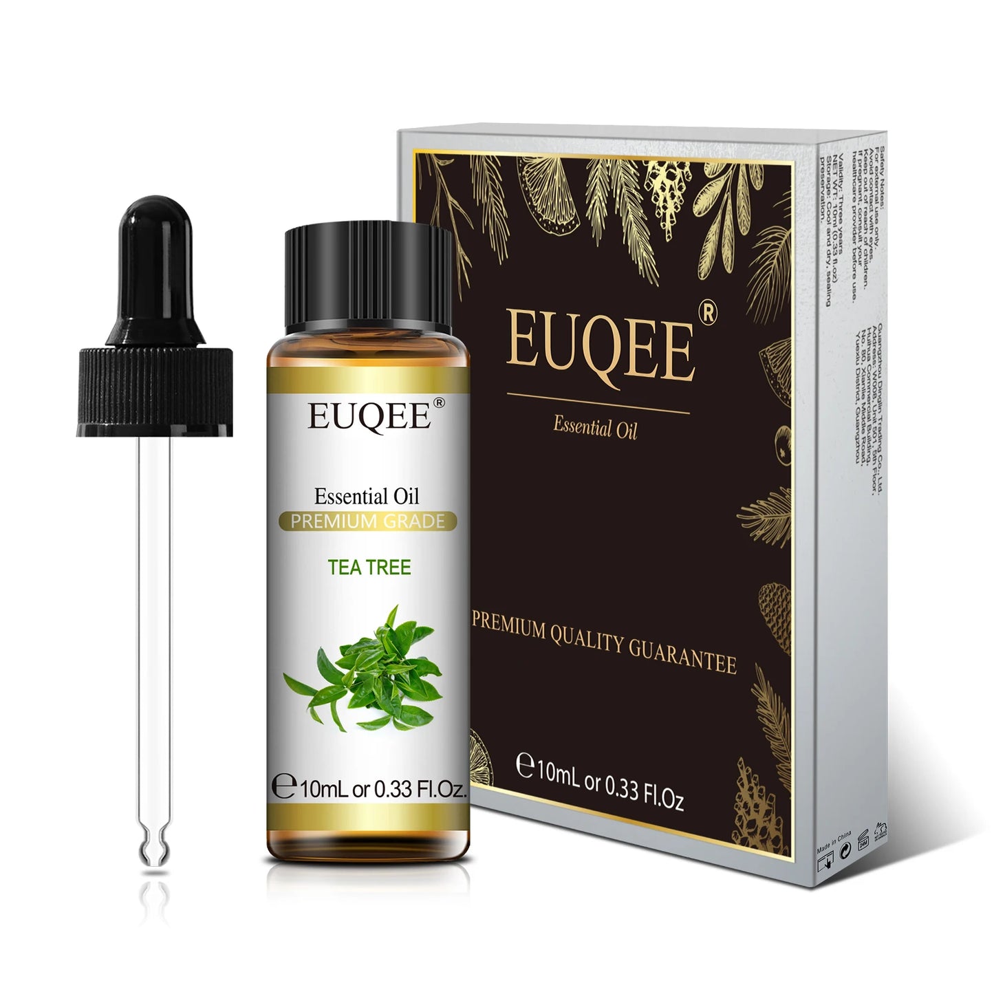 EUQEE Pure Natural Essential Oil | 10ml Single Scent | Aromatherapy Grade