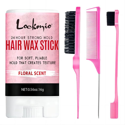 Lockmio Hair Wax Stick for Women – Anti-Frizz Pomade for Flyaways, Edges & Wig Styling