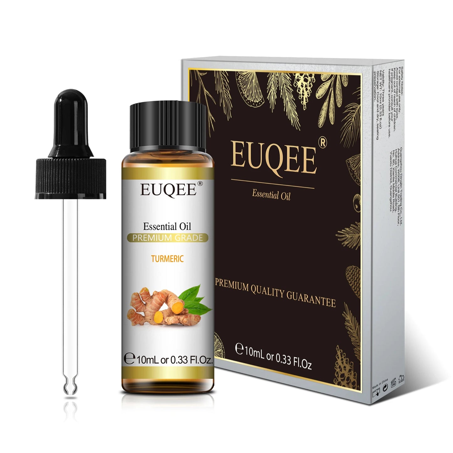 EUQEE Pure Natural Essential Oil | 10ml Single Scent | Aromatherapy Grade