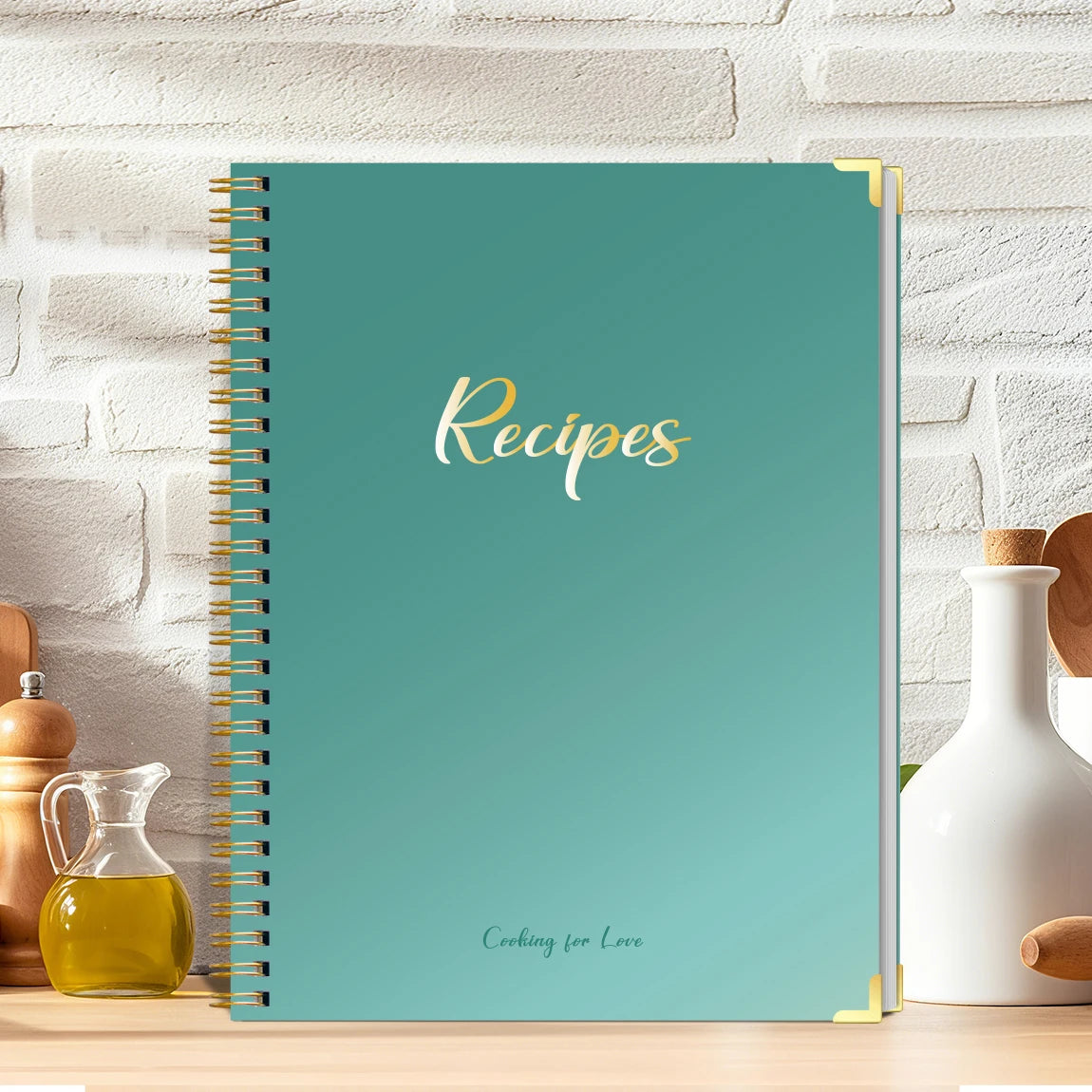 Hardcover Recipe Book | Holds Up to 80 Recipes | Personal & Family Keepsake