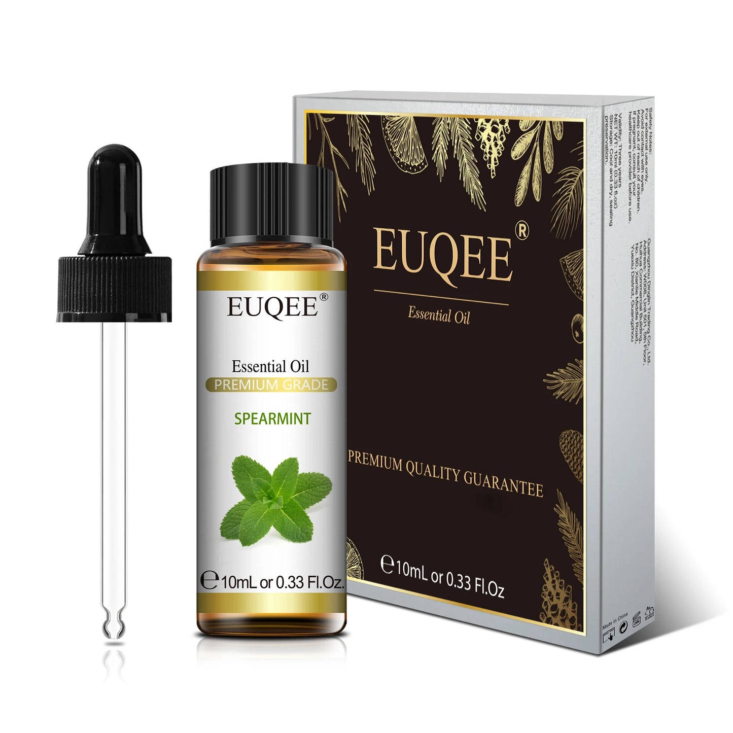 EUQEE Pure Natural Essential Oil | 10ml Single Scent | Aromatherapy Grade