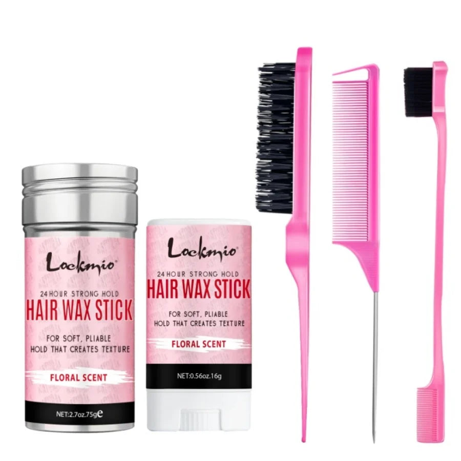 Lockmio Hair Wax Stick for Women – Anti-Frizz Pomade for Flyaways, Edges & Wig Styling