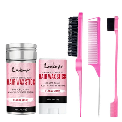 Lockmio Hair Wax Stick for Women – Anti-Frizz Pomade for Flyaways, Edges & Wig Styling