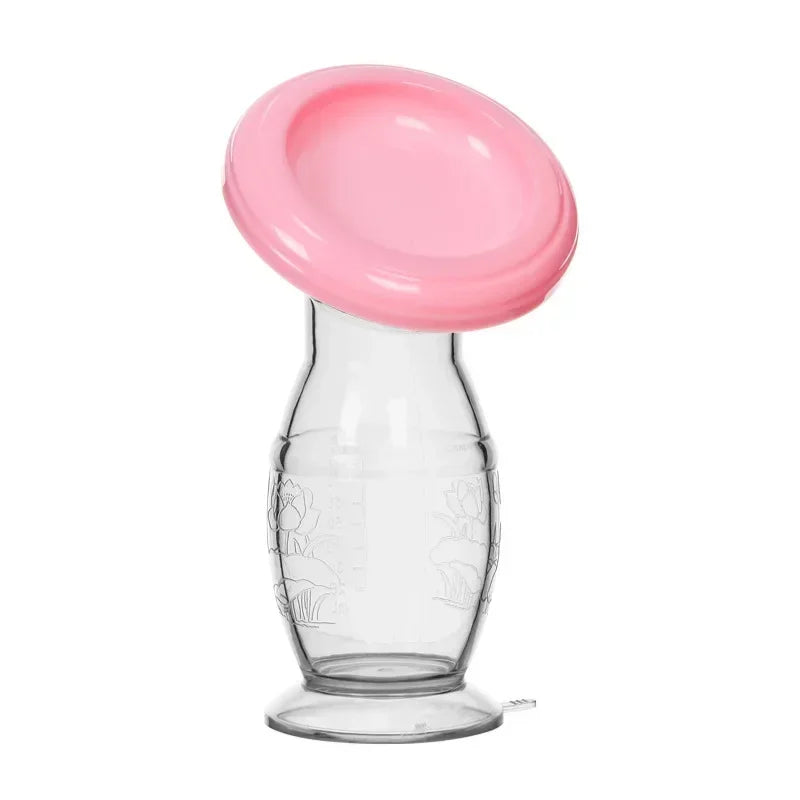 Silicone Manual Breast Pump — BPA Free Milk Collector for Breastfeeding Moms