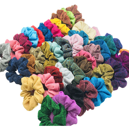 Sparkly Sequin Scrunchies for Women & Girls – 10-Pack Hair Ties