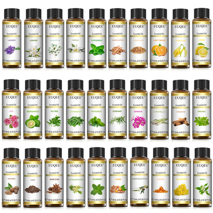 EUQEE Pure Natural Essential Oil | 10ml Single Scent | Aromatherapy Grade