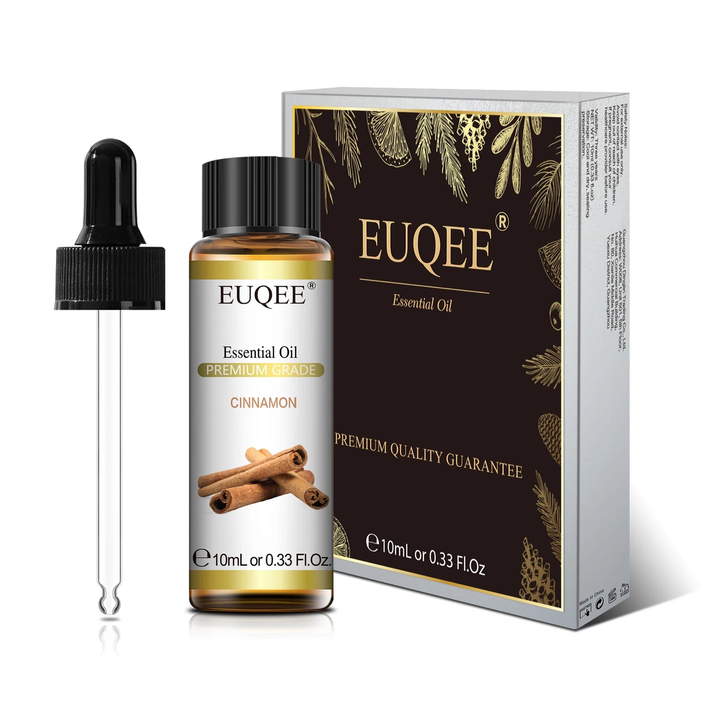 EUQEE Pure Natural Essential Oil | 10ml Single Scent | Aromatherapy Grade