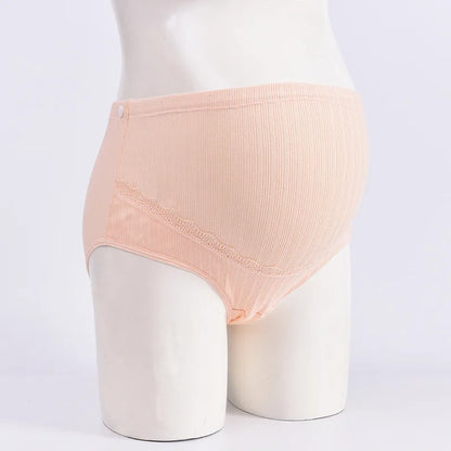 High Waist Maternity Panties | Soft Cotton Seamless Adjustable Belly Underwear for Pregnant Women | Plus Size