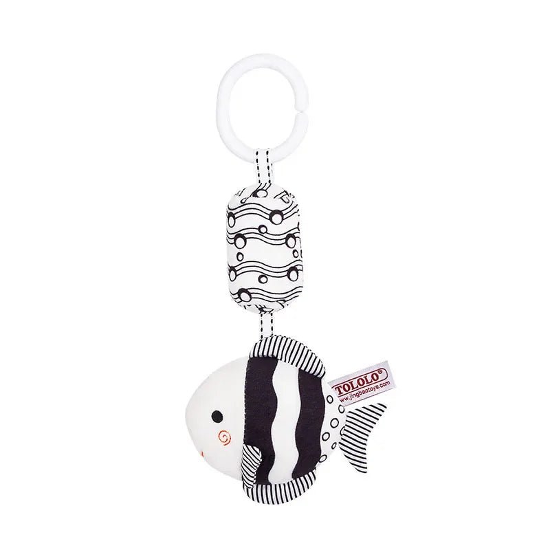 Baby Animal Rattle Bell Toy — Newborn Grab & Grip Training Plush Doll for Bed & Stroller | 0–12 Months - Babytopia32