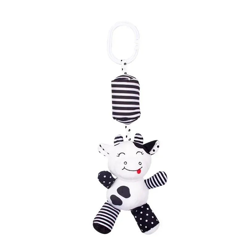 Baby Animal Rattle Bell Toy — Newborn Grab & Grip Training Plush Doll for Bed & Stroller | 0–12 Months - Babytopia32