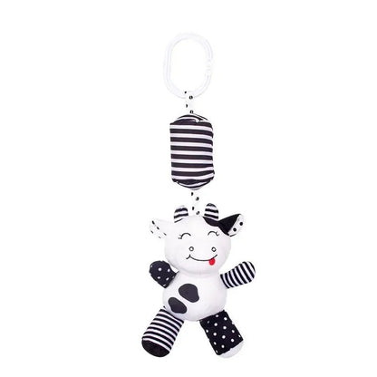Baby Animal Rattle Bell Toy — Newborn Grab & Grip Training Plush Doll for Bed & Stroller | 0–12 Months - Babytopia32