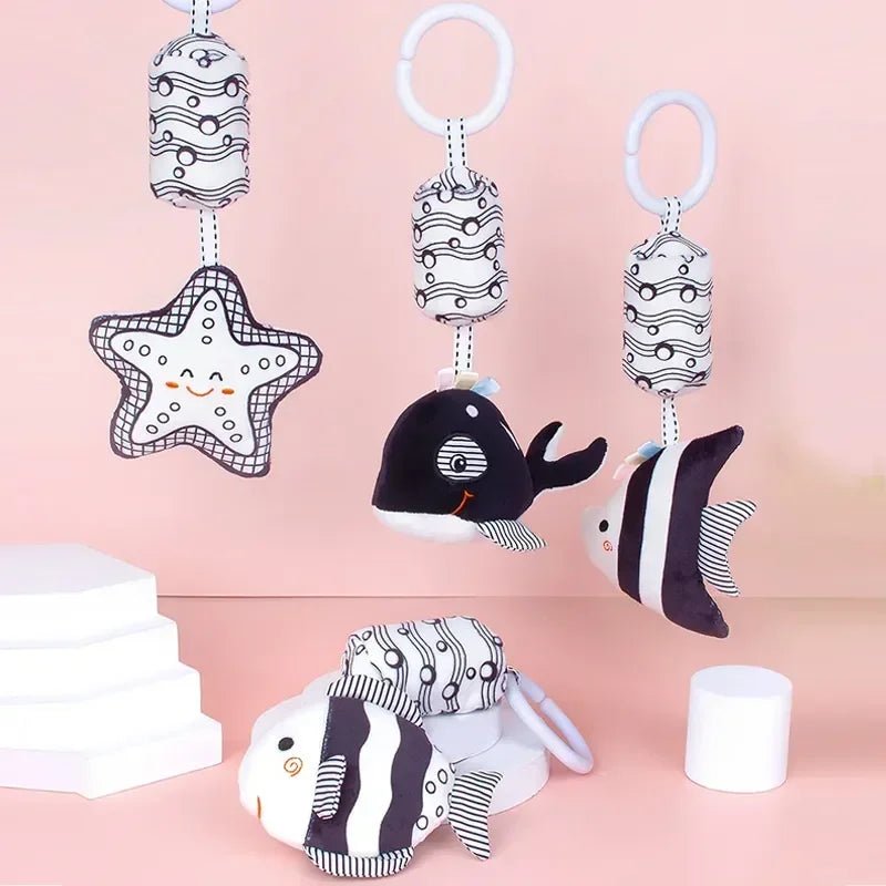 Baby Animal Rattle Bell Toy — Newborn Grab & Grip Training Plush Doll for Bed & Stroller | 0–12 Months - Babytopia32