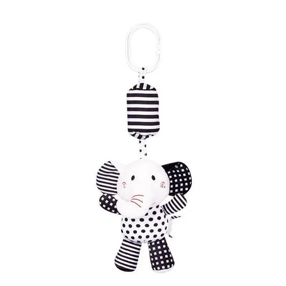 Baby Animal Rattle Bell Toy — Newborn Grab & Grip Training Plush Doll for Bed & Stroller | 0–12 Months - Babytopia32