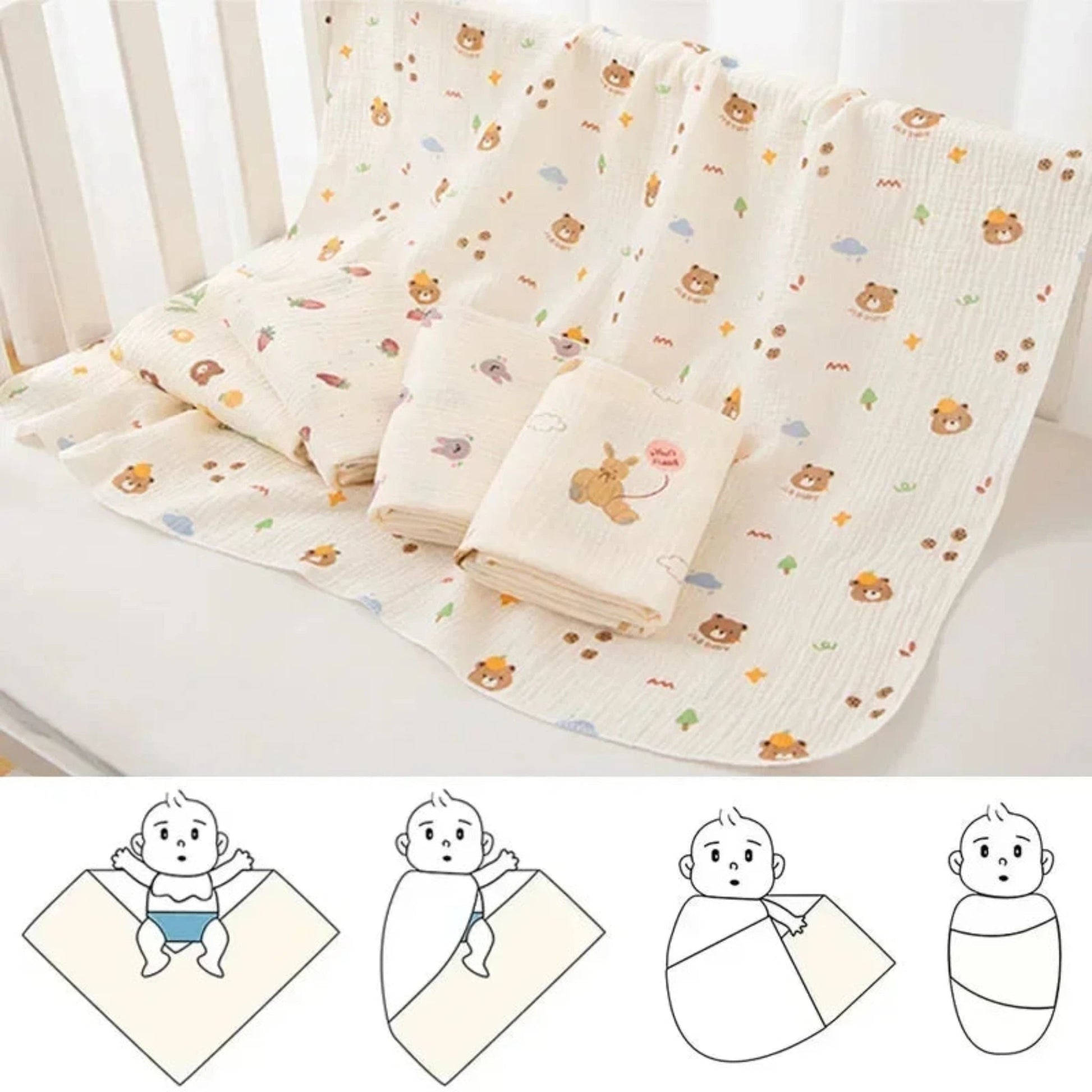 Baby Receiving Blanket - Babytopia32