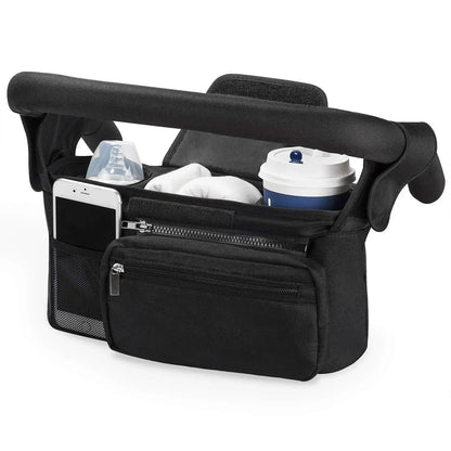 Baby Stroller Hanging Storage Bag — Large Capacity Diaper & Mummy Bag with Phone & Bottle Holder | Pram Organizer - Babytopia32