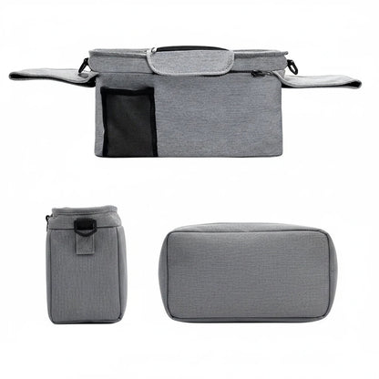 Baby Stroller Hanging Storage Bag — Large Capacity Diaper & Mummy Bag with Phone & Bottle Holder | Pram Organizer - Babytopia32