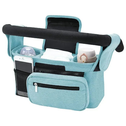Baby Stroller Hanging Storage Bag — Large Capacity Diaper & Mummy Bag with Phone & Bottle Holder | Pram Organizer - Babytopia32