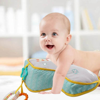 Baby Tummy Time Pillow — Double-Sided High Contrast Sensory Toy | Head-Up Training for Newborns - Babytopia32