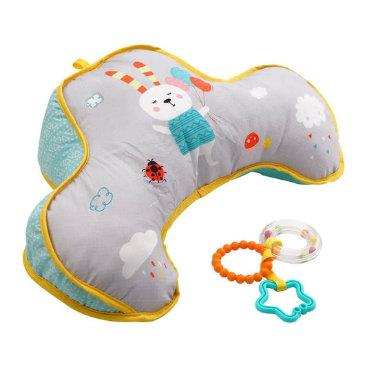 Baby Tummy Time Pillow — Double-Sided High Contrast Sensory Toy | Head-Up Training for Newborns - Babytopia32