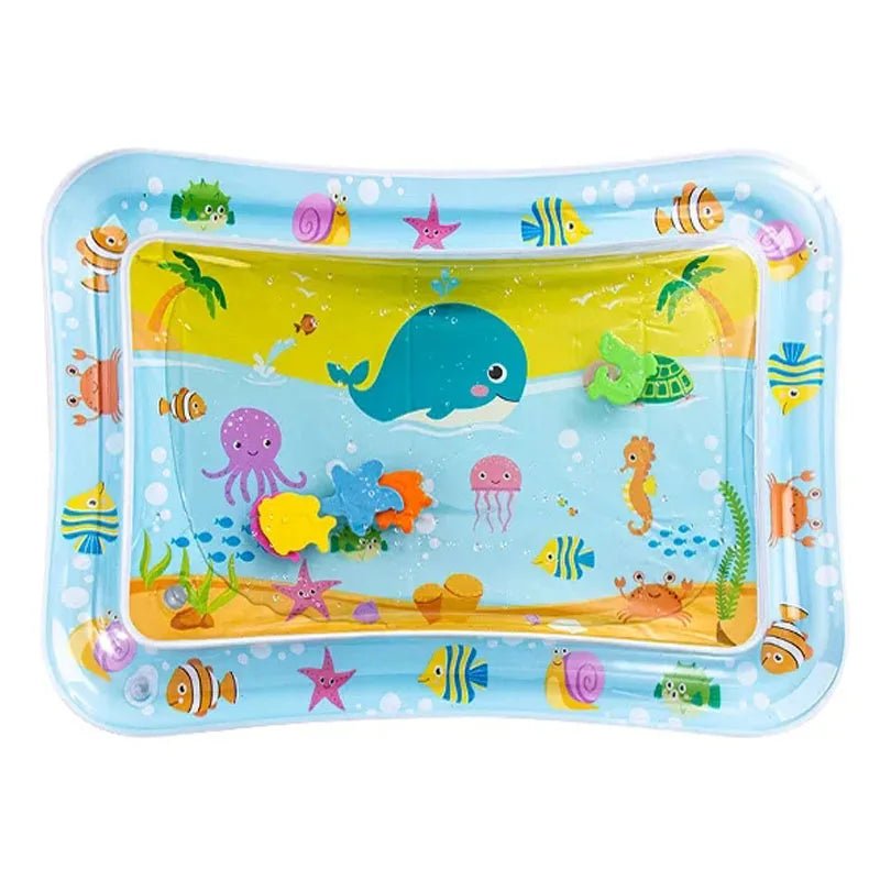 Baby Water Play Mat — Inflatable PVC Tummy Time Cushion & Sensory Activity Toy for Infants & Toddlers - Babytopia32