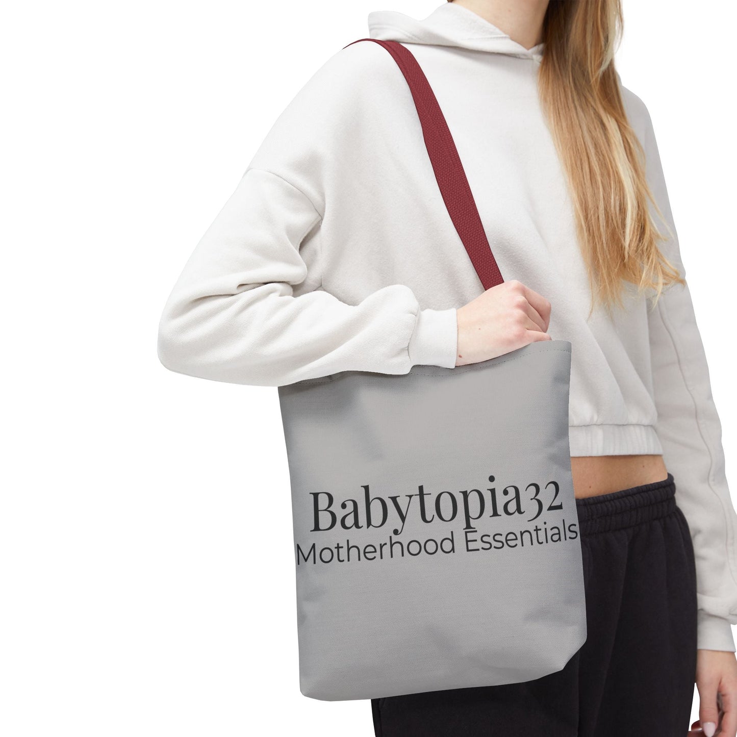 Babytopia32 Motherhood Essentials Tote Bag — Minimalist Baby Mom Diaper Tote - Babytopia32