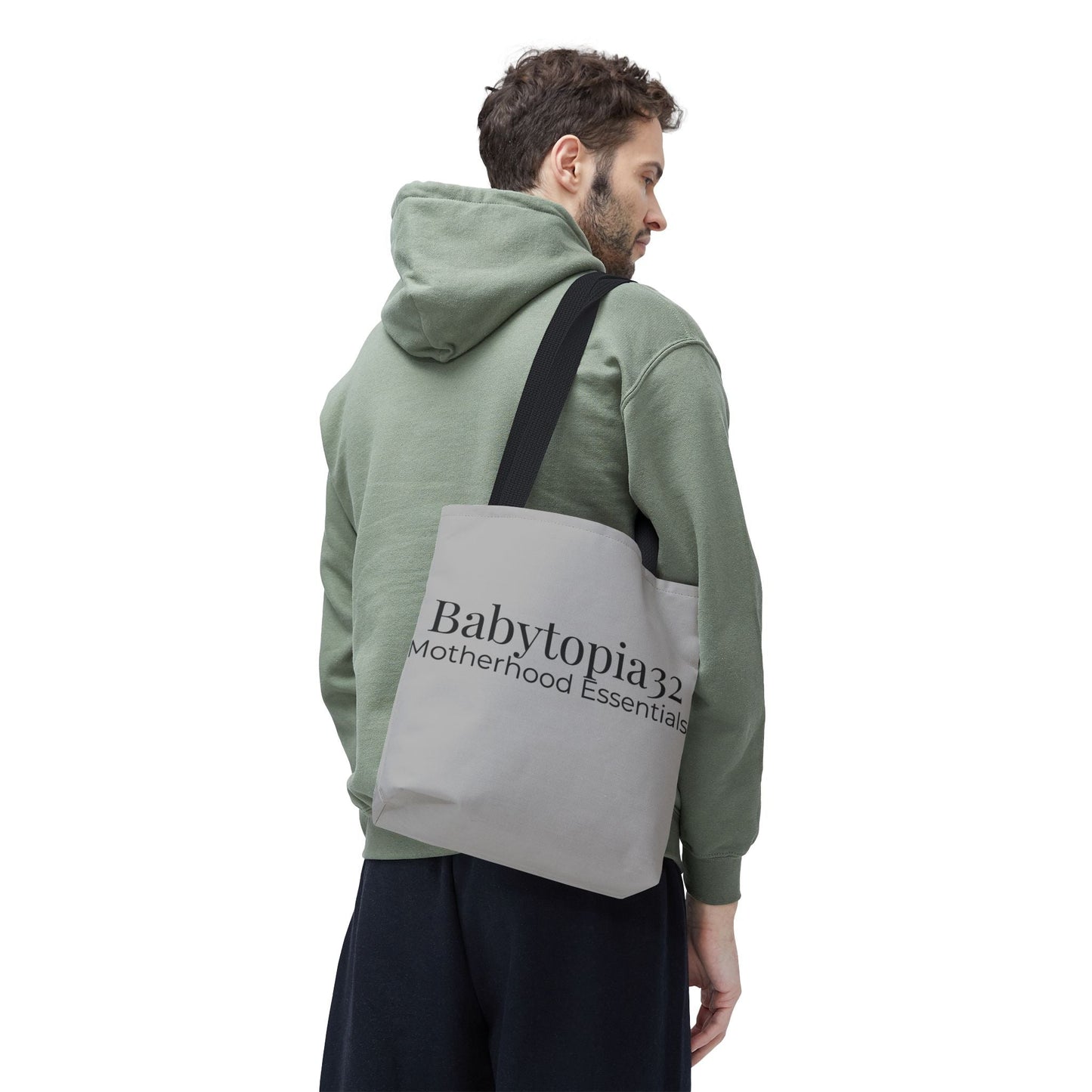 Babytopia32 Motherhood Essentials Tote Bag — Minimalist Baby Mom Diaper Tote - Babytopia32