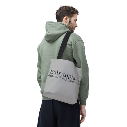 Babytopia32 Motherhood Essentials Tote Bag — Minimalist Baby Mom Diaper Tote - Babytopia32
