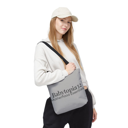 Babytopia32 Motherhood Essentials Tote Bag — Minimalist Baby Mom Diaper Tote - Babytopia32