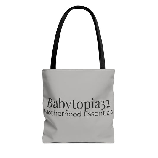 Babytopia32 Motherhood Essentials Tote Bag — Minimalist Baby Mom Diaper Tote - Babytopia32