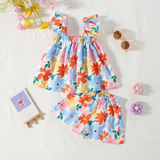 Colorful Floral Dress - Babytopia32