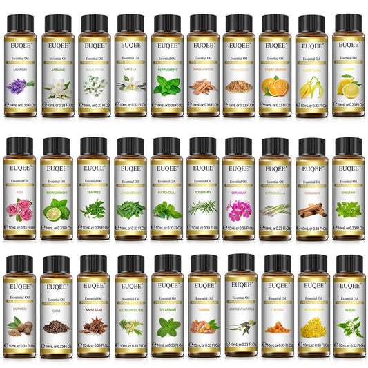 EUQEE Pure Natural Essential Oil | 10ml Single Scent | Aromatherapy Grade - Babytopia32