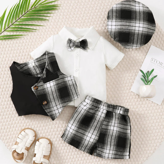 Gentlemen’s Checkered Suit - Babytopia32