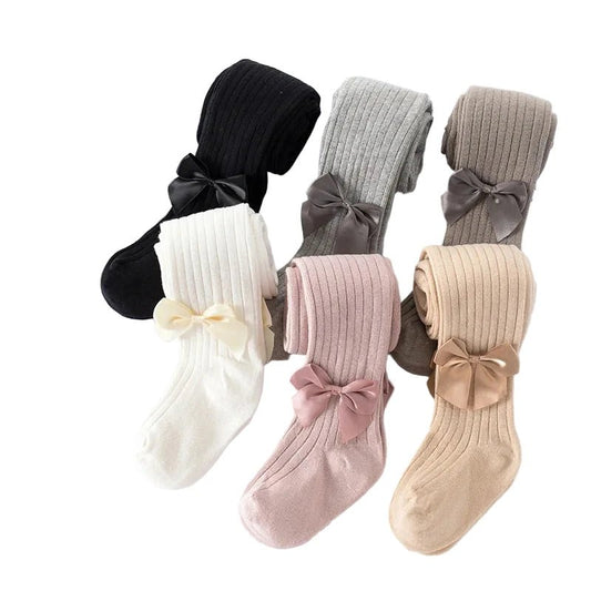 Girls Bowknot Tights - Babytopia32