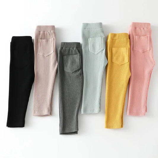 Girls Ribbed Leggings - Babytopia32