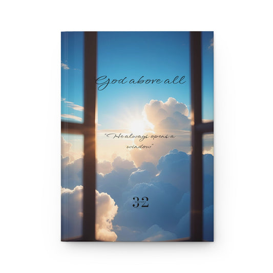 God Above All Hardcover Journal | Faith Scripture Notebook - Babytopia32