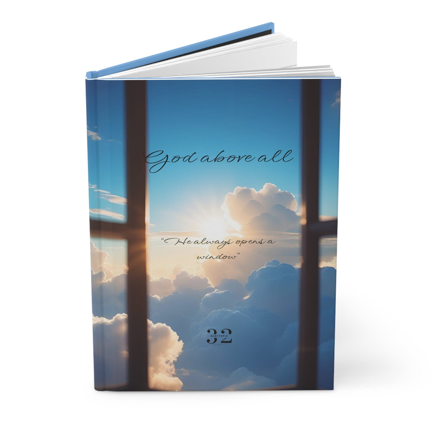 God Above All Hardcover Journal | Faith Scripture Notebook - Babytopia32