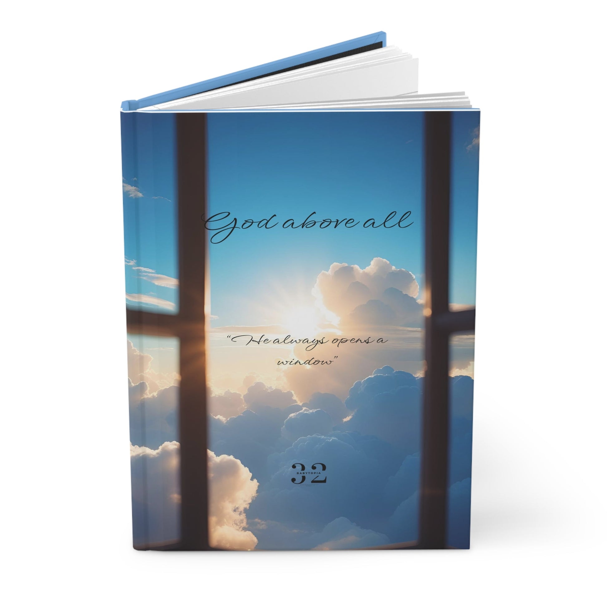 God Above All Hardcover Journal | Faith Scripture Notebook - Babytopia32
