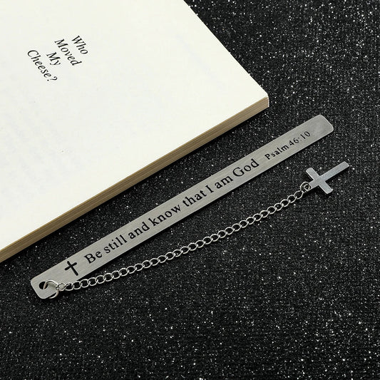 God Stainless Steel Bookmark – Novelty Gift for Book Lovers & Bookworms - Babytopia32