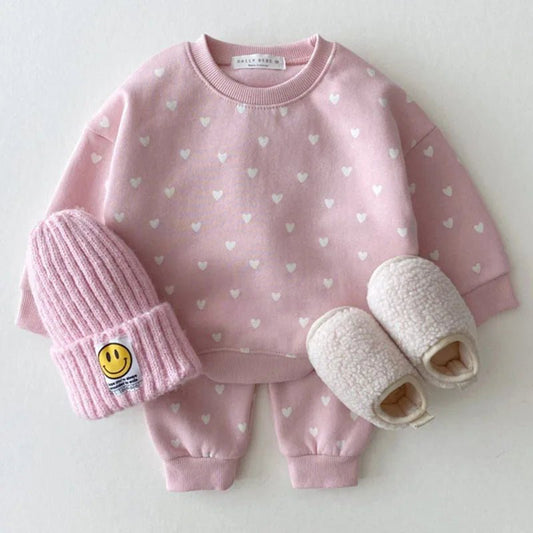 Heart Sweatsuit Set - Babytopia32