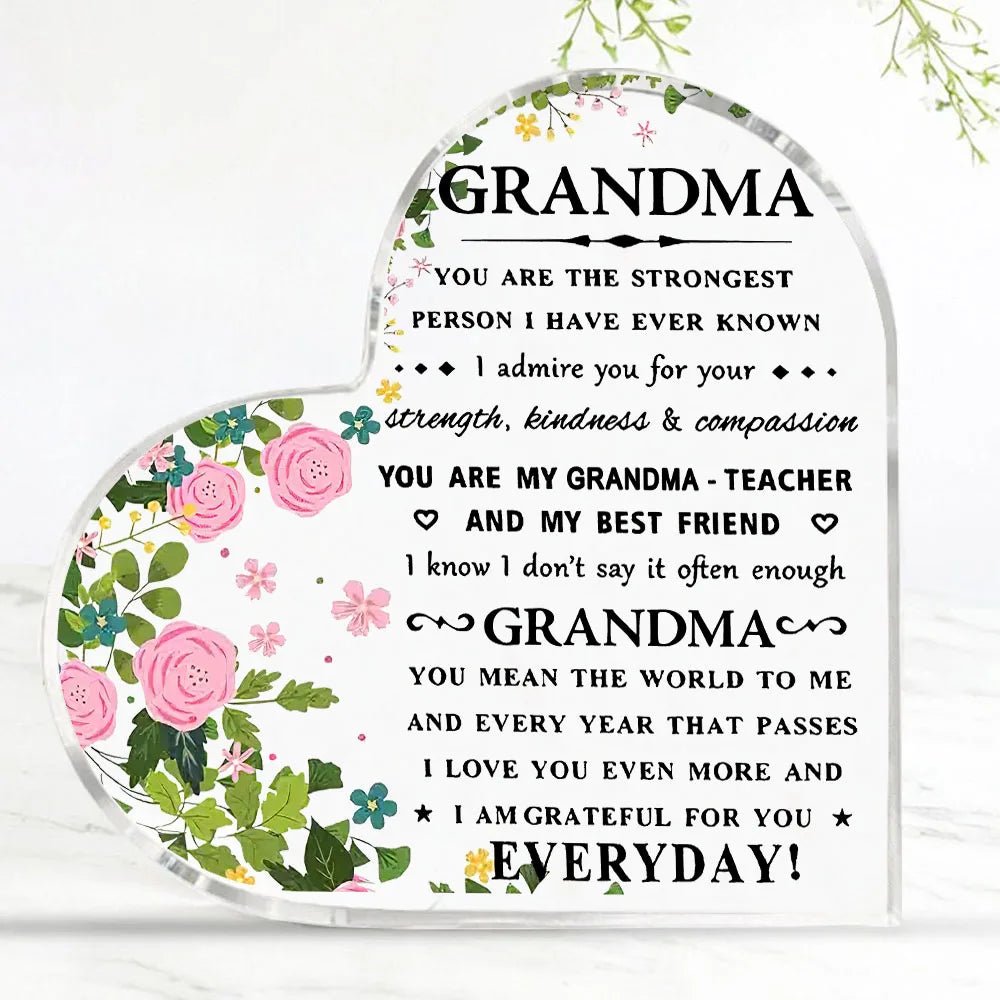 I Love You Mom Acrylic Keepsake Gift – Heartfelt Birthday & Mother’s Day Gift from Son or Daughter - Babytopia32