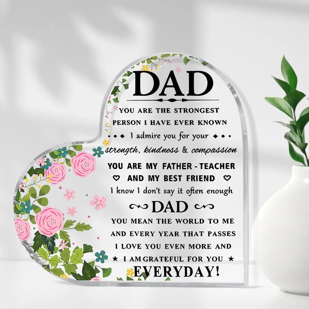 I Love You Mom Acrylic Keepsake Gift – Heartfelt Birthday & Mother’s Day Gift from Son or Daughter - Babytopia32
