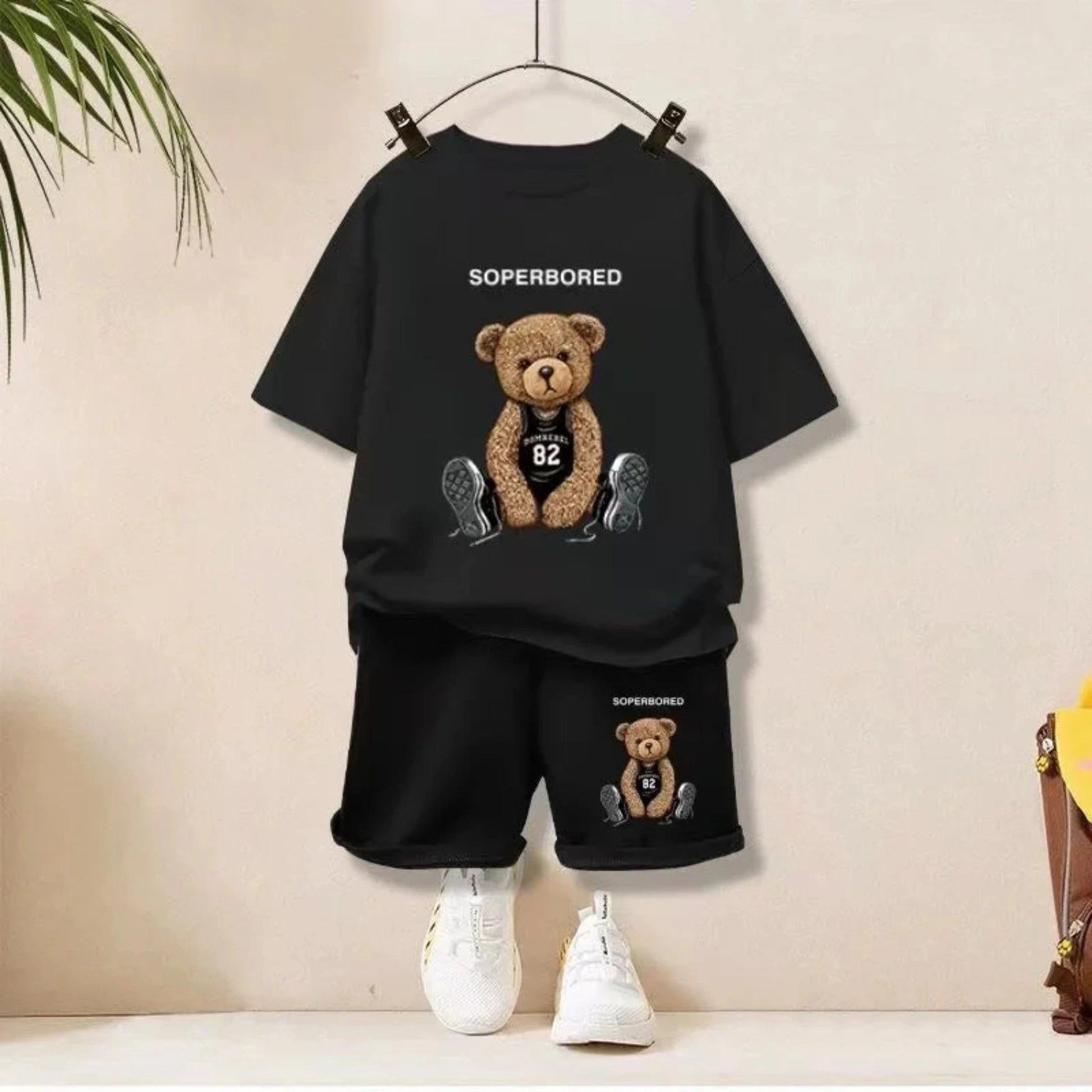 Kids Cartoon Print T-Shirt & Shorts Set | Boys & Girls Summer Outfit 1–12Y - Babytopia32