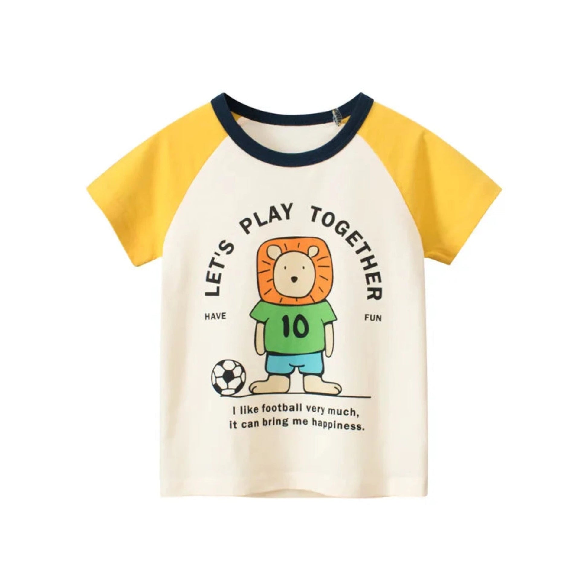 Kids Cotton Short Sleeve T-Shirt | Korean Style Cartoon Tee for Boys (2T–9Y) - Babytopia32