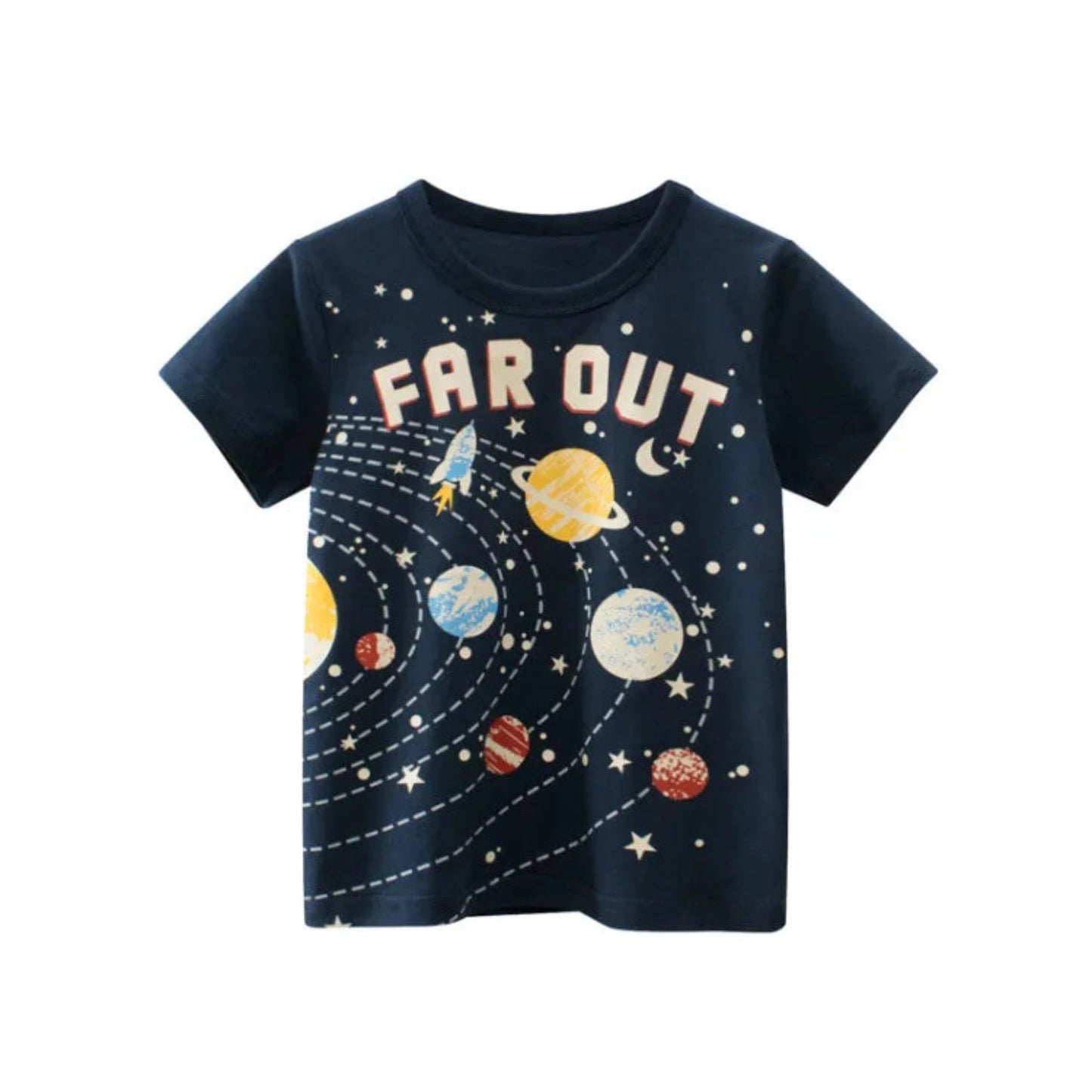 Kids Cotton Short Sleeve T-Shirt | Korean Style Cartoon Tee for Boys (2T–9Y) - Babytopia32