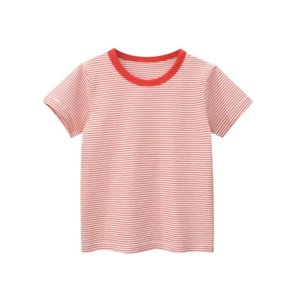 Kids Cotton Short Sleeve T-Shirt | Korean Style Cartoon Tee for Boys (2T–9Y) - Babytopia32