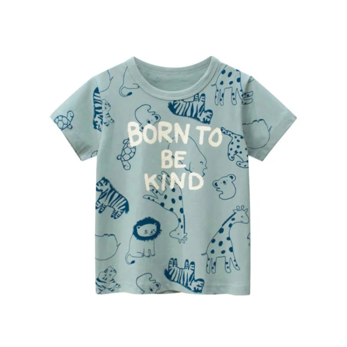 Kids Cotton Short Sleeve T-Shirt | Korean Style Cartoon Tee for Boys (2T–9Y) - Babytopia32