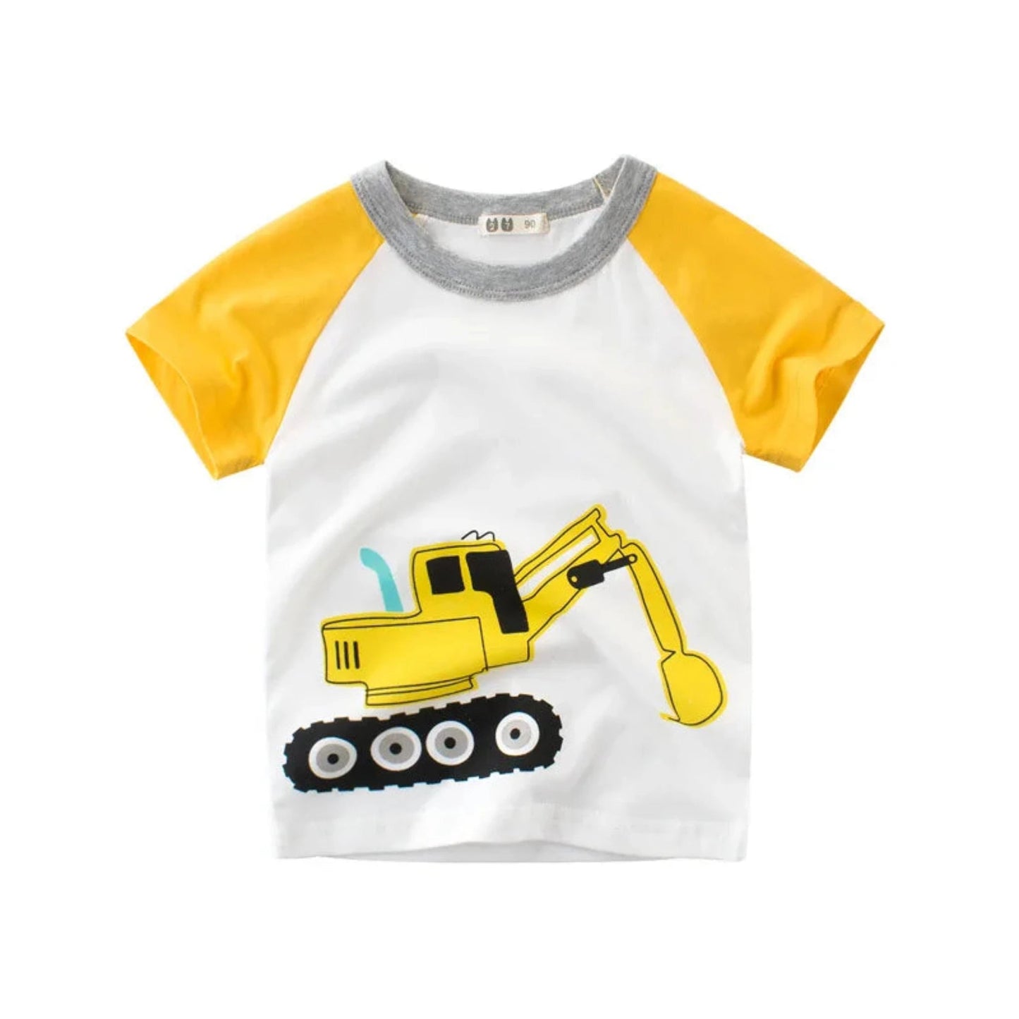 Kids Cotton Short Sleeve T-Shirt | Korean Style Cartoon Tee for Boys (2T–9Y) - Babytopia32