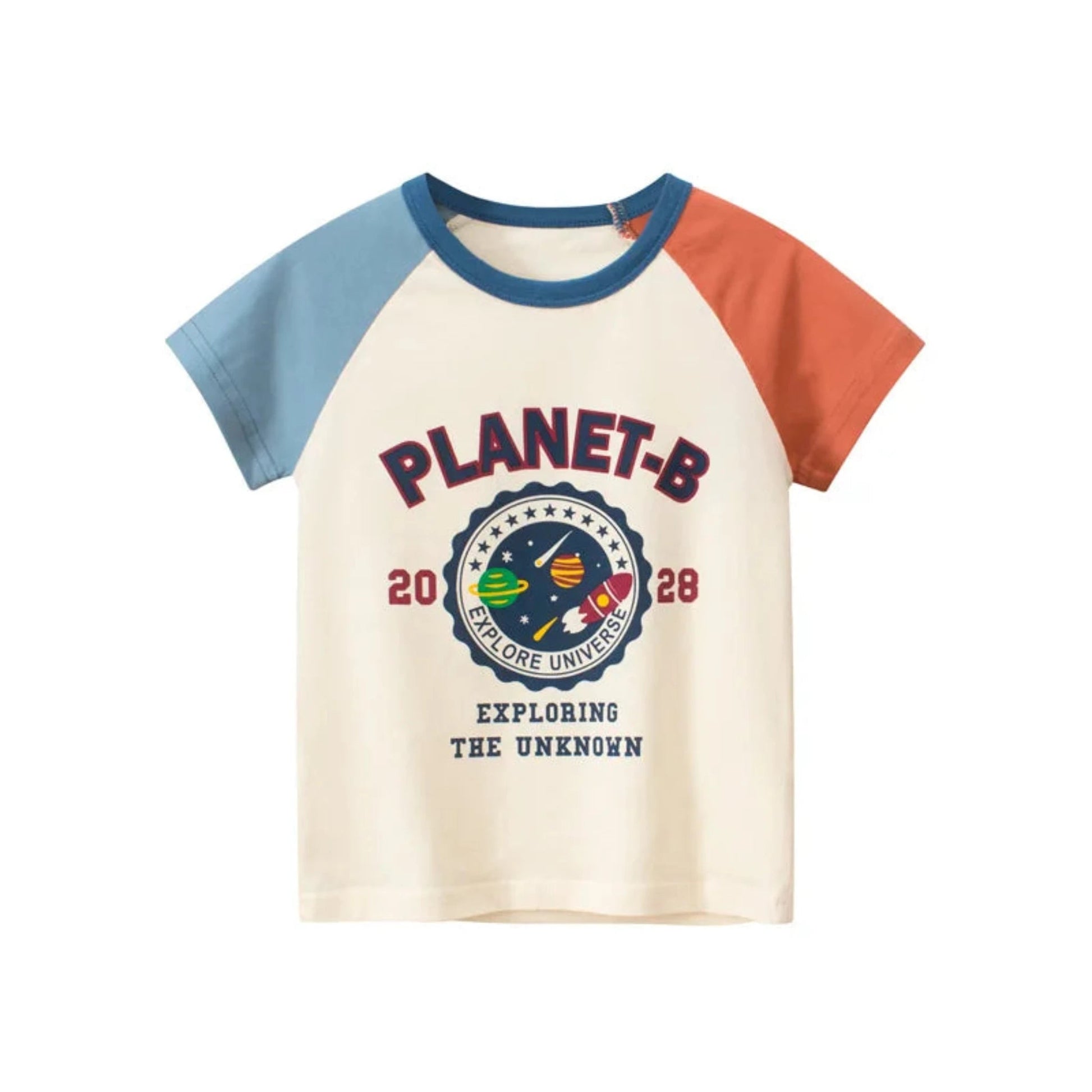 Kids Cotton Short Sleeve T-Shirt | Korean Style Cartoon Tee for Boys (2T–9Y) - Babytopia32