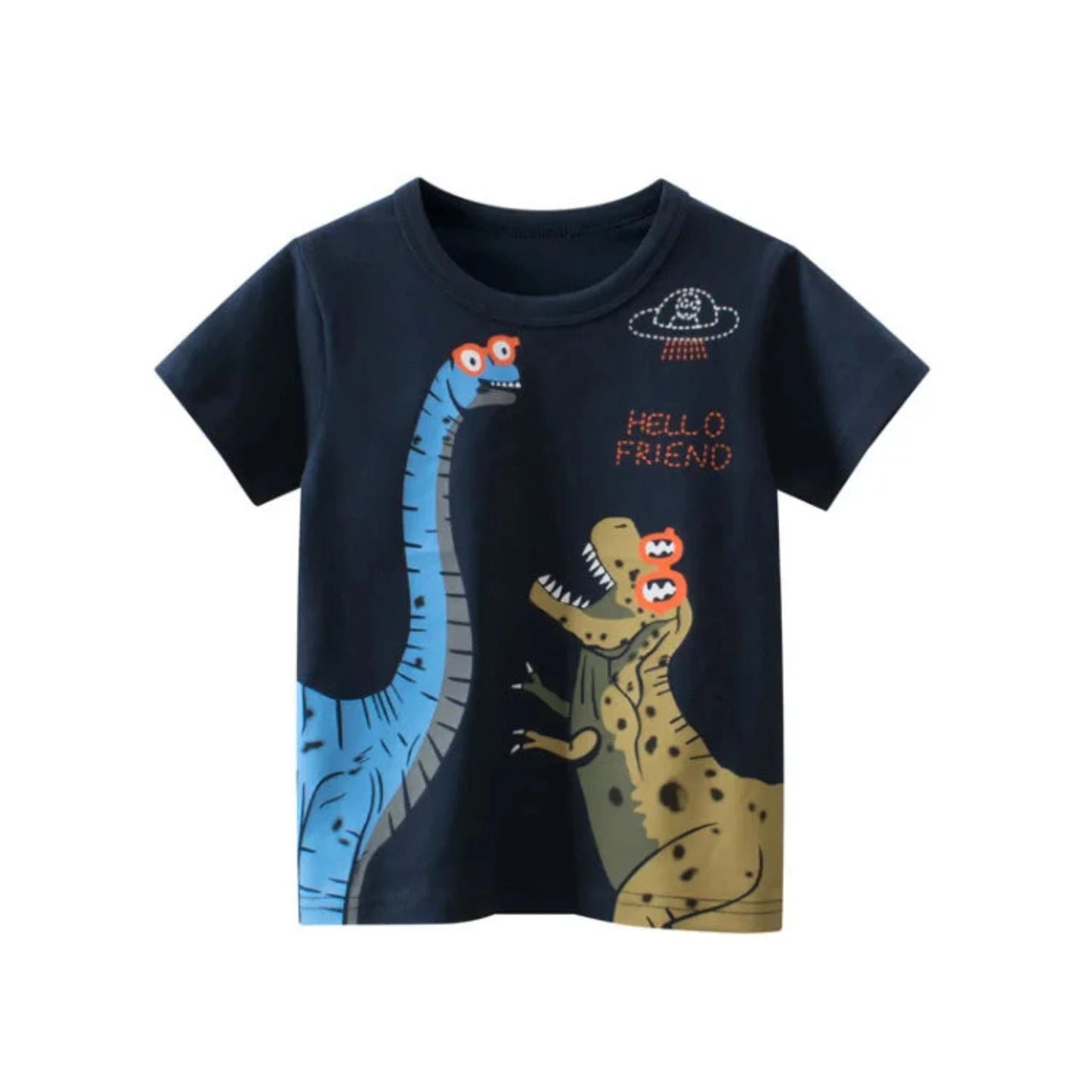 Kids Cotton Short Sleeve T-Shirt | Korean Style Cartoon Tee for Boys (2T–9Y) - Babytopia32