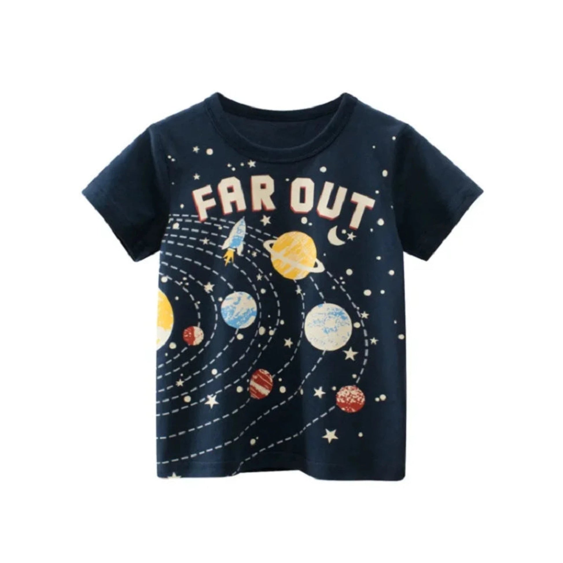 Kids Cotton Short Sleeve T-Shirt | Korean Style Cartoon Tee for Boys (2T–9Y) - Babytopia32